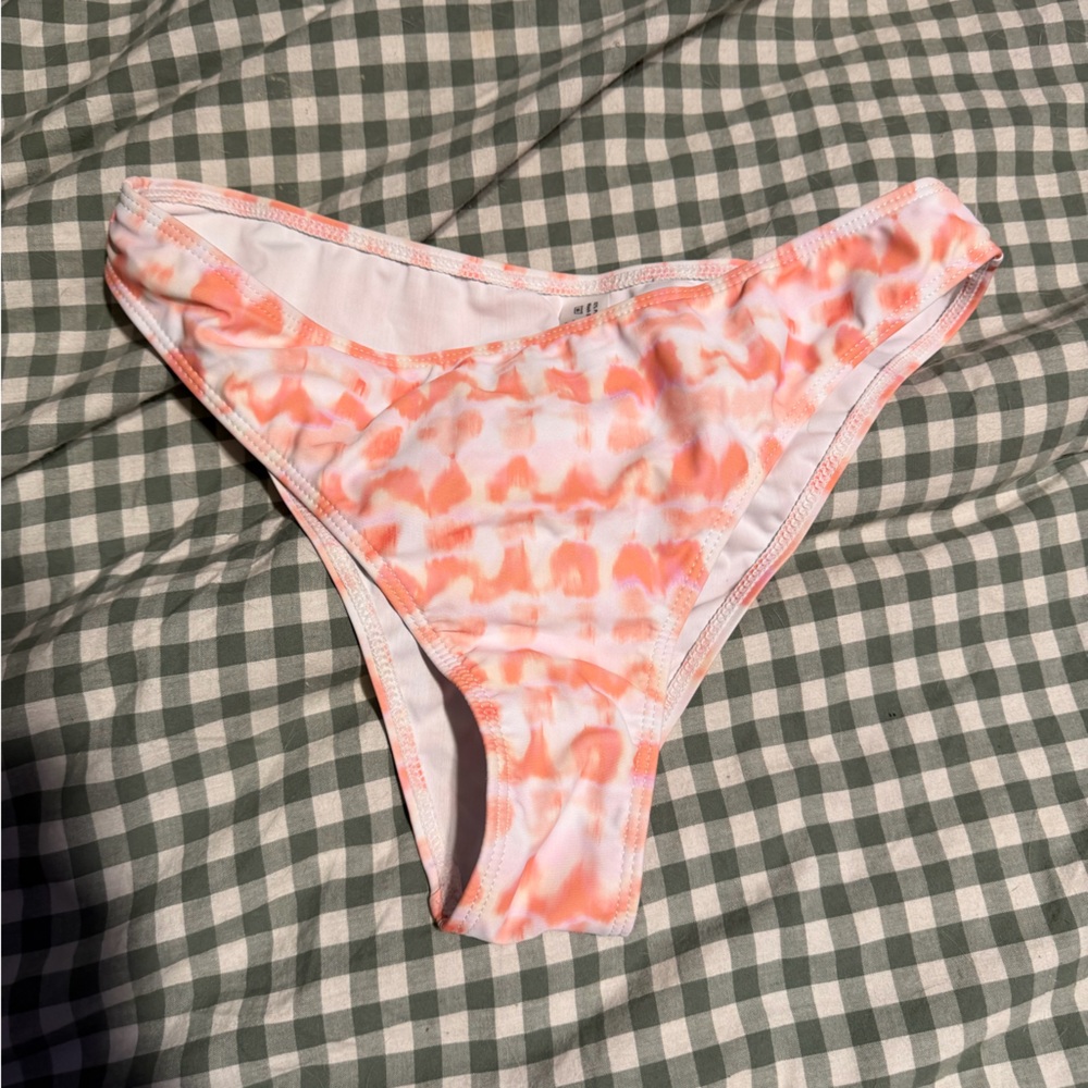 SHEIN Pink and White Bikini Bottom